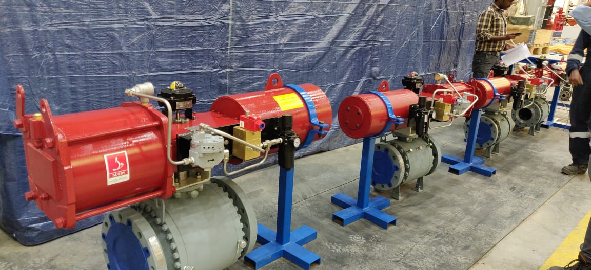 A Rotary actuator supplied to Malaysian Valve OEM