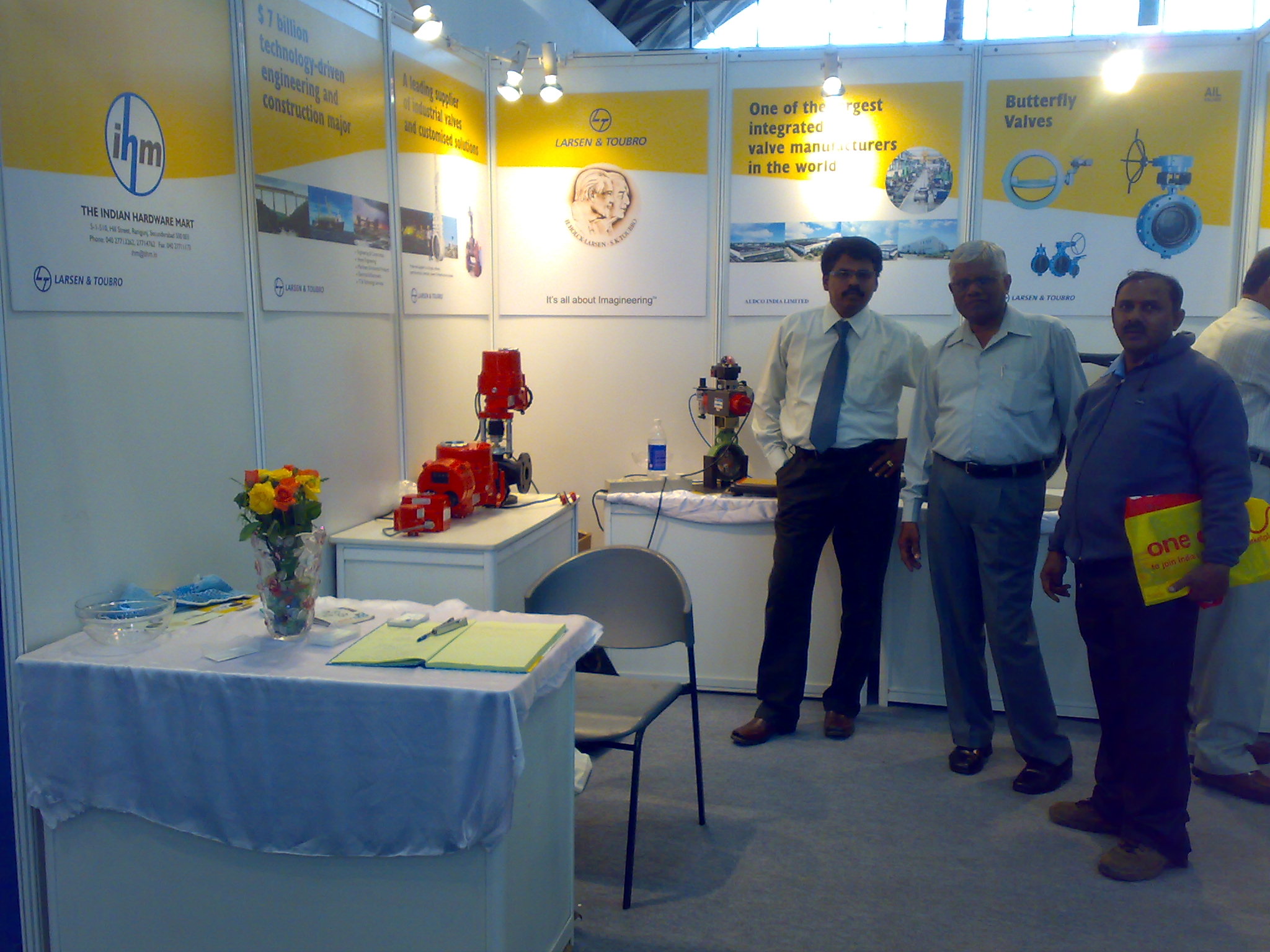 Our Electrical actuator was exhibited in Hydrabad in IPVC 2007 with L&T valves